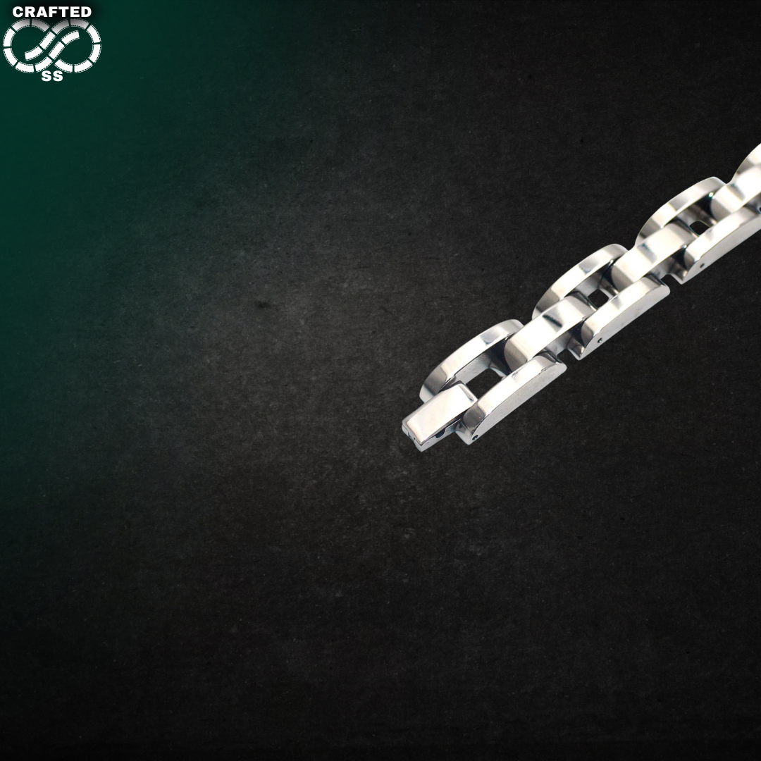 Silver Carbon Fiber Inlay Bracelet™