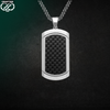 Silver Carbon Fiber Pendant™